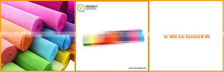 Colored Crepe Paper for Party or Artificial Flowers Wrapping