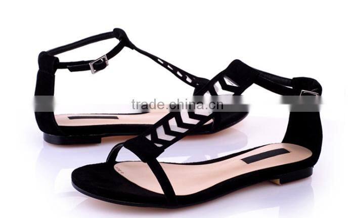 Comfortable summer flat thong sandals, Roman women shoes European and American fashion female with flat sandals