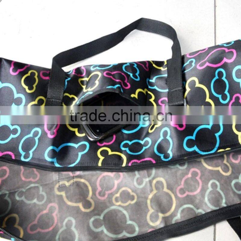 Hot Selling Full Printed Satin Round Handle Fashion Yoga bag