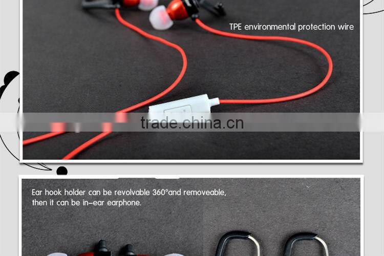 ULDUM high quality microphone earbubs 2013 new designer metal deep bass earhook earphone