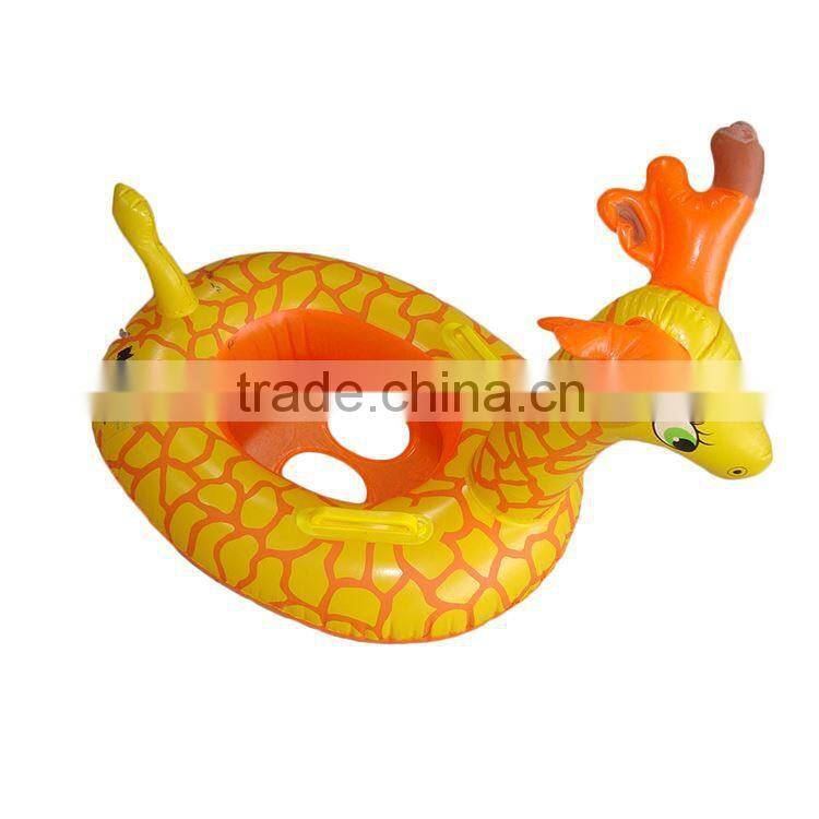 Baby Child Giraffe Shape Inflatable Seat Float Boat Ring Swim Swimming Pool