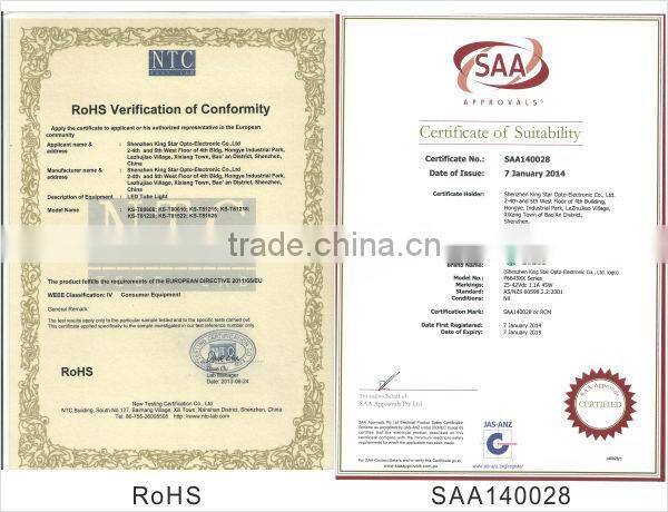 1.2M 20W high light efficiency led T8 2014 new led tube UL for American