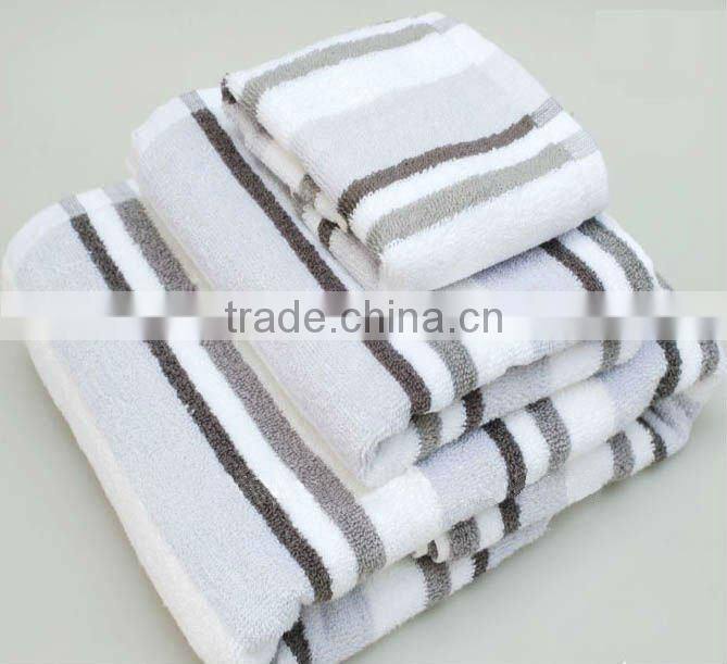 Blue and white two color jacquard towel bath jacquard towel