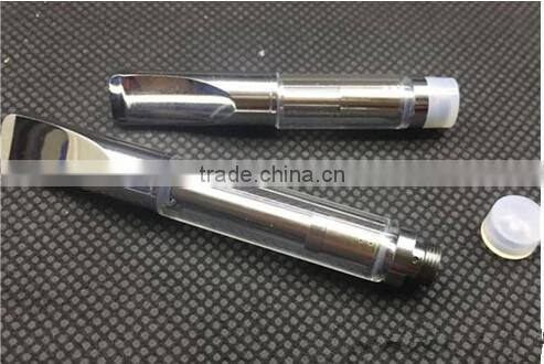 2016 USA Hot Wickless 0.5ml Glass cbd oil glass tank Thick CBD oil 510 oil tank