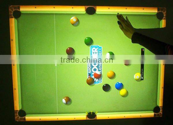 Unlimited effects projection system, interactive wall systems for advertising, exhibition, entertainment