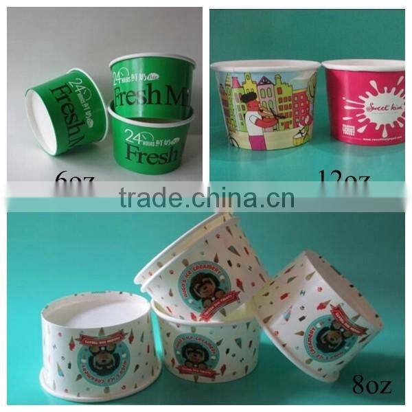Ice Cream Paper Cups with Lid
