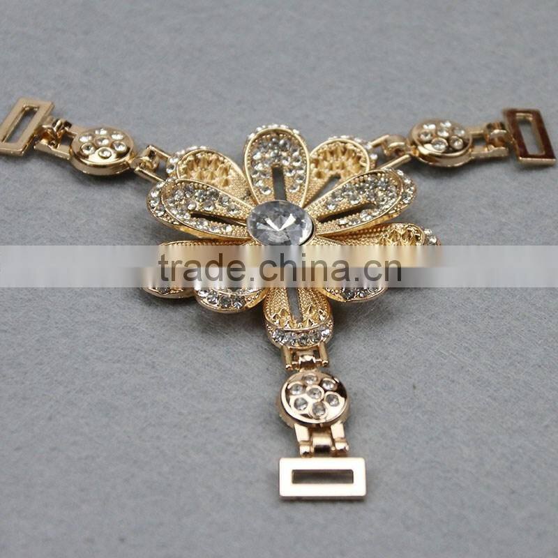 Hot sale shoe buckel accessories,metal crystal accessory jewelry for shoes