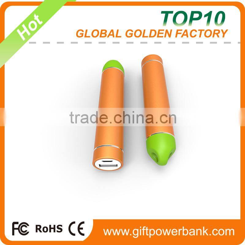 Portable cylinder 2200 mah best power bank with speaker