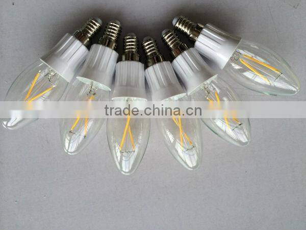 2014 new 360degree COB 2w Filament bulb E14 base