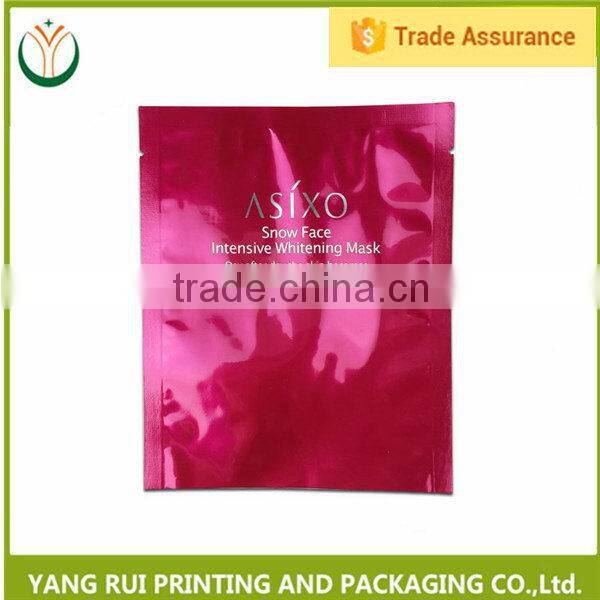 Customized Certificated Resealable custom printed facial mask bags