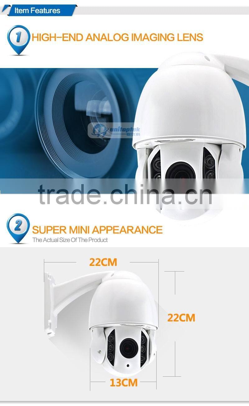 HDCVI PTZ CCTV Camera 2MP 1080P Middle Speed 10X Optical Zoom Waterproof IR 60M Varifocal Lens