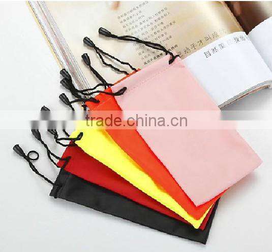 Fancy Colorful Drawstring Microfiber Travel Pouch