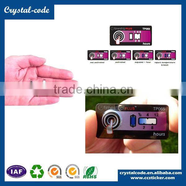 Customized PVC removable temperature change label