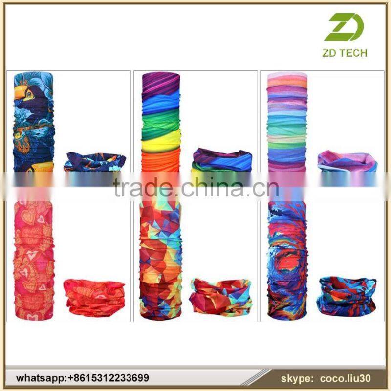 hot new products for 2016 lingshang high quality neck custom multifunctional seamless tubular bandana ZDS1993