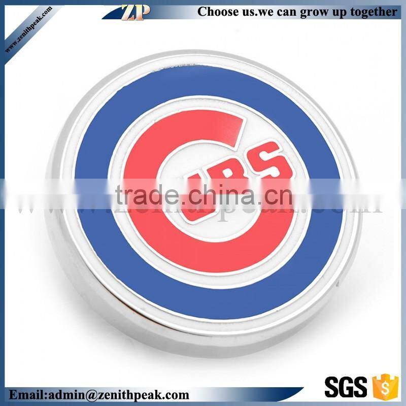 factory direct sell high quality baseball metal badge