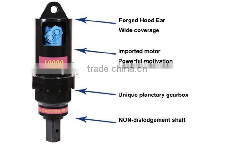 Dirt Auger /Earth Auger Used By Excavator S160 For Hole Digging