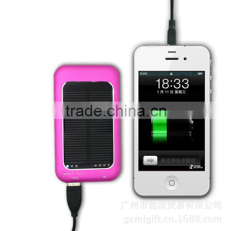 solar mobile charger 5000mah xternal mobile charger