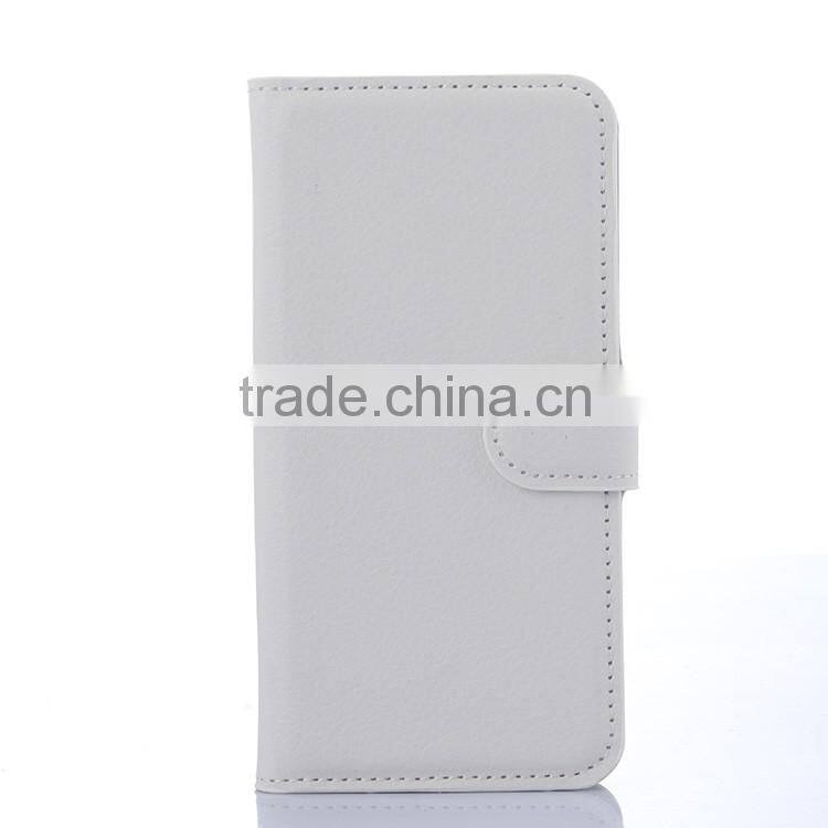 HOT SELLING Luxury Case for Samsung GALAXY S6 edge PU Lichee Leather Flip Cover with Wallet