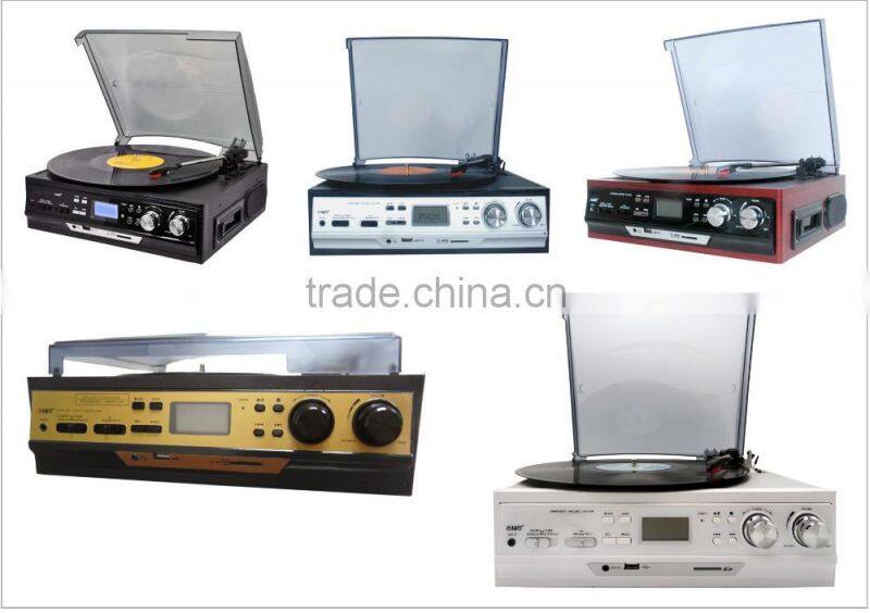 Rain Lane 3 Speed Turntable USB SD Slot Cassette Lp Mini Cassette Player