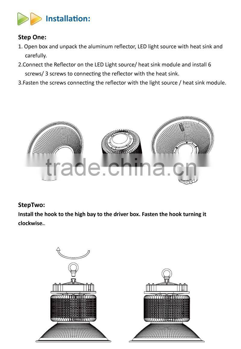 UL&DLC listed LED high bay light