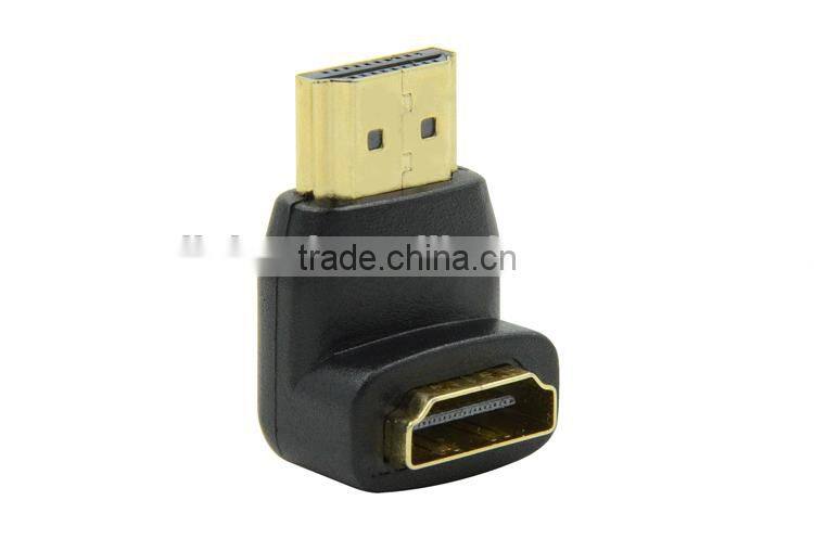 LM-HMF90 90 Degree HDMI1,4 Version HDMI Male to HDMI Female Adapter For LCD TV/Set-top Box/Camera