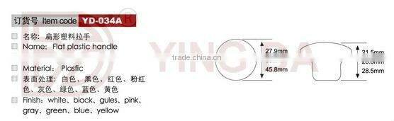 Flat Plastic Door Knob