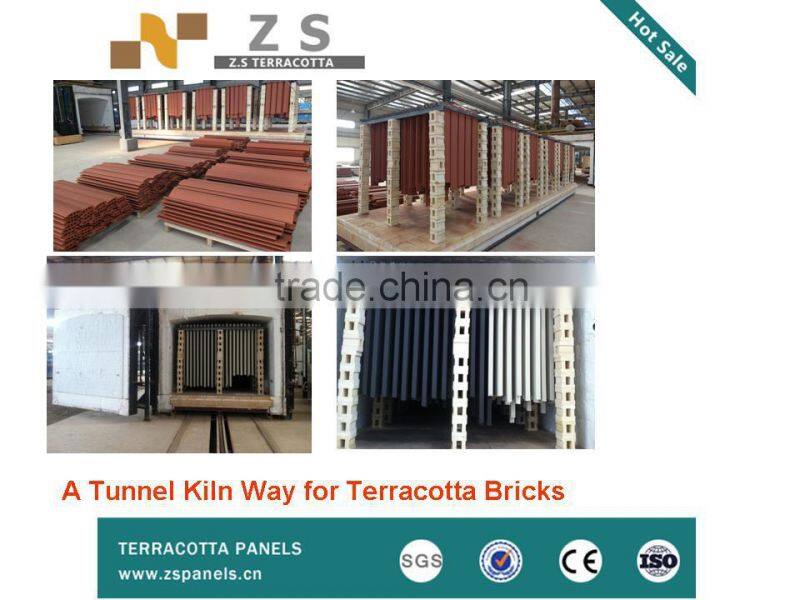 Eco-friendly construction material, terracotta panel , Terracotta Curtain Wall panel Facade Wall System