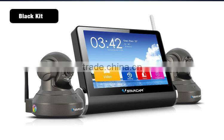 7inch touch screen HD Wifi NVS Hot New Products Real time record 7 inches touch screen home security alarm camera system