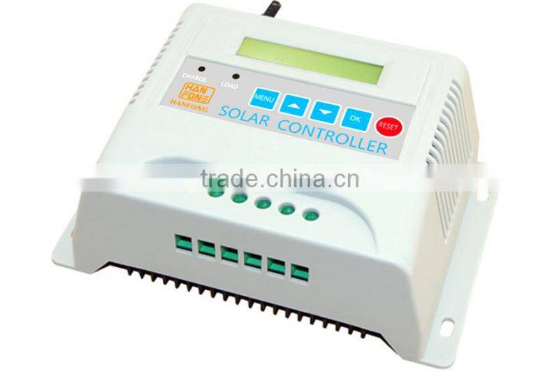 50A 12V solar battery controller with LCD display for home solar system