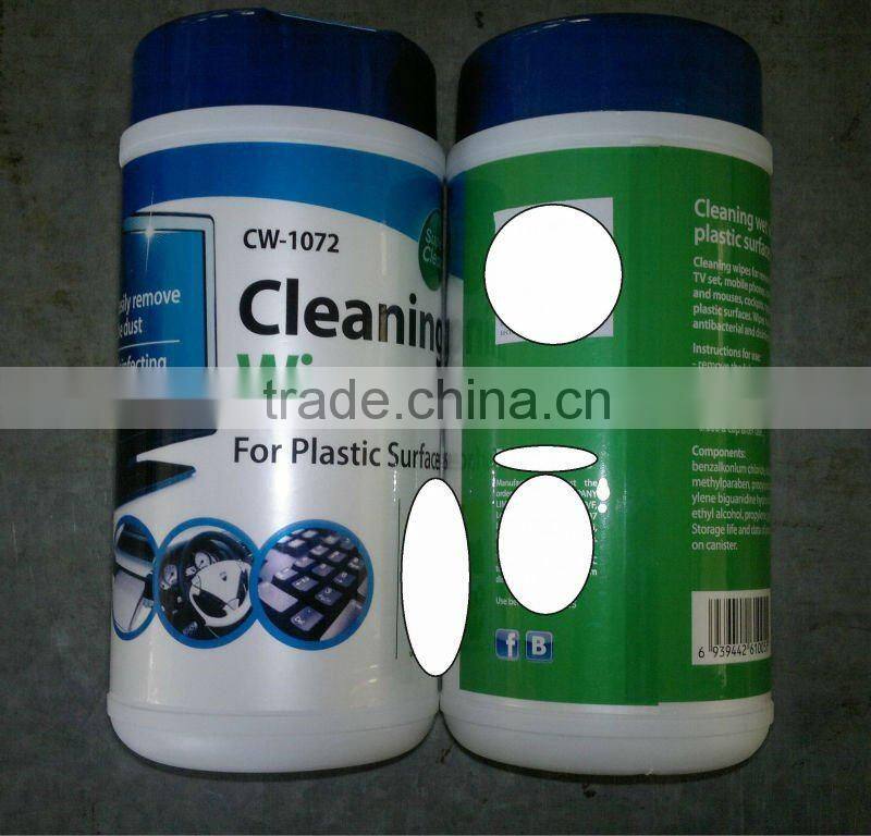 100pc/canister LCD cleaner screen wipe cleaner