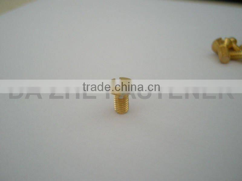 slotted countersunk head copper machine screw