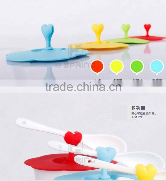 Creative candy-colored lids food grade silicone lid seal leak-proof lid multi-use non-toxic glass lid