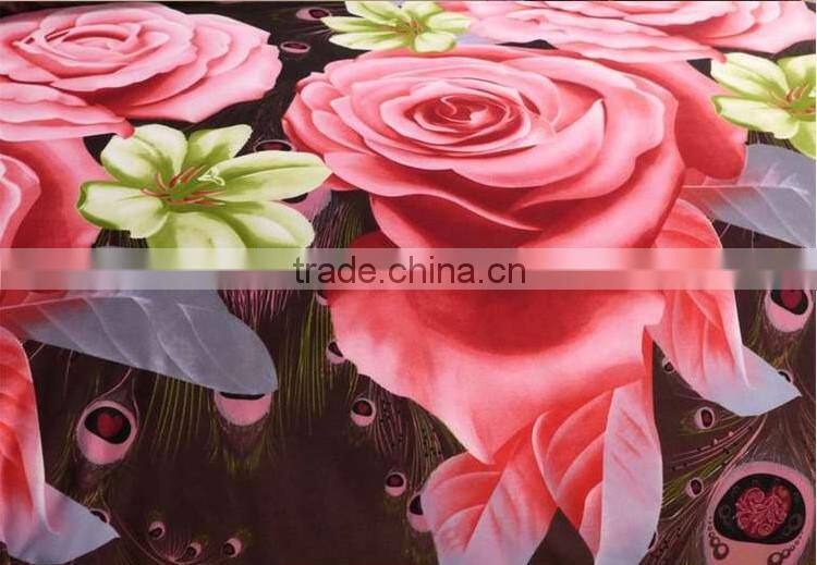 Nantong luxury baby bedding /bed sheet beautiful cotton print 3d or 5d bedding set christmas