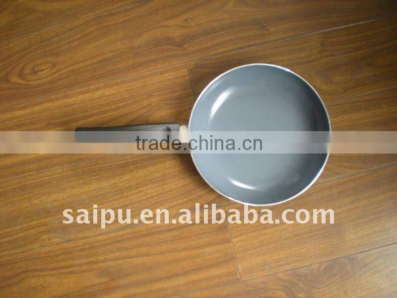 20cm, 2.0mm thickness grey ceramic coated frying pan