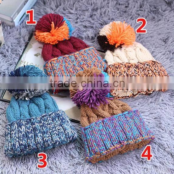 wholesale fashion ladies wool winter beanie hats womens winter knitted hat