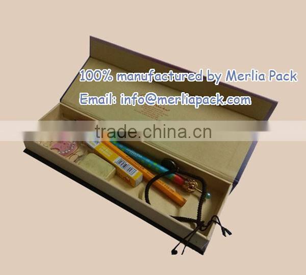 2016 Popular Stationery Paper Box Single Layer Pencil Cardboard Square Box