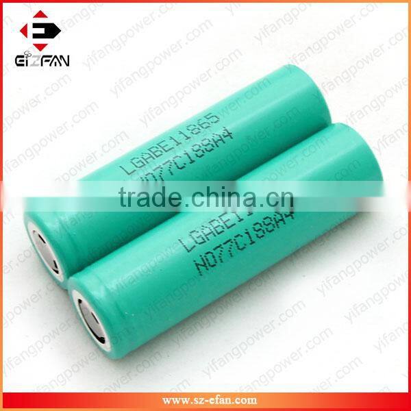 china battery manufacturer ICR 18650E1 12wh 3200mAh 3.7v rechargable li-ion e-cigarette battery wholesale china
