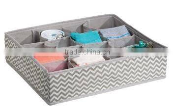 Collapsible storage organizer order box with 24 compartments