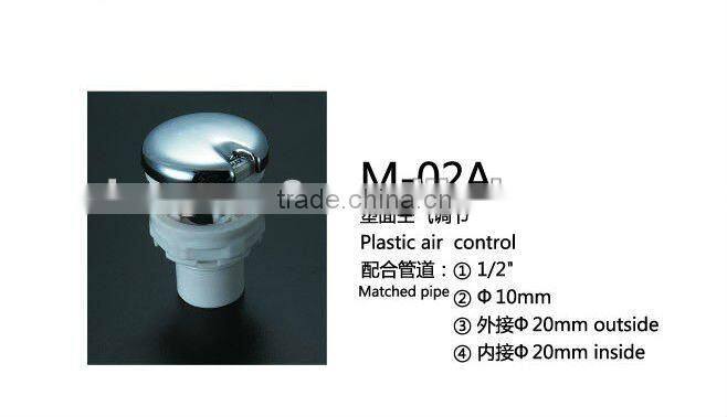 M-02A Bathtub whirlpool spa hottub Plastic air control