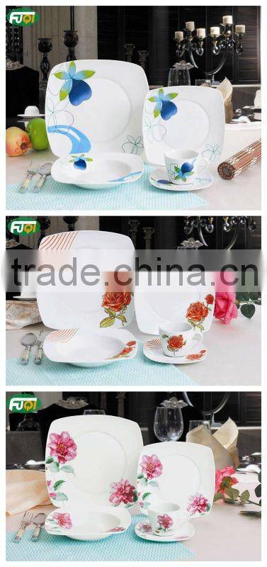 square porcelain new tableware
