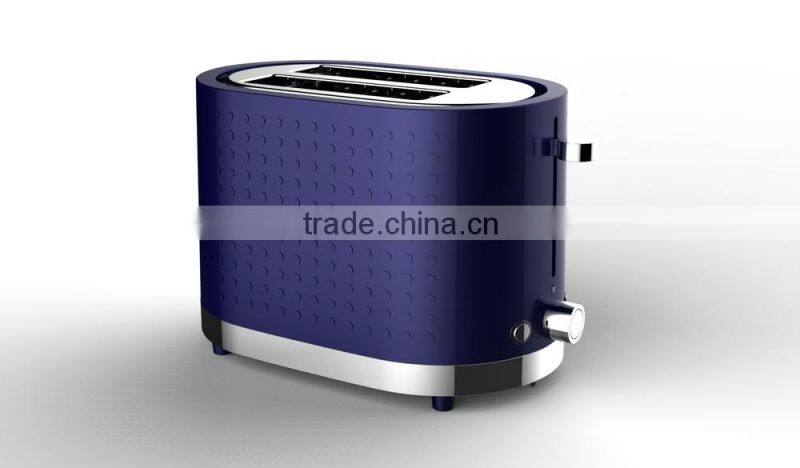 2015 New Design Toaster/ Plastic Housing Kitchen Appliance 2-slices Electric Toaster with CE, CB, GS, ROHS, EMC, LFGB