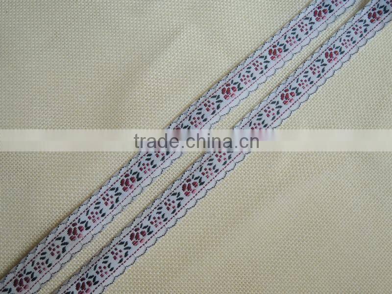 3/8" elegant embroidery ribbon for garment accessory