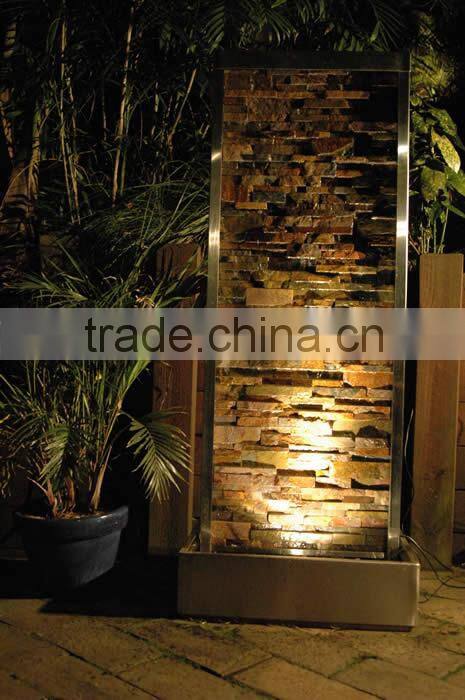 tiered backyard water fountain