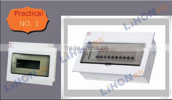 9 way Iron cover ABS lid adjustable din rail more knockholds electric distribution box