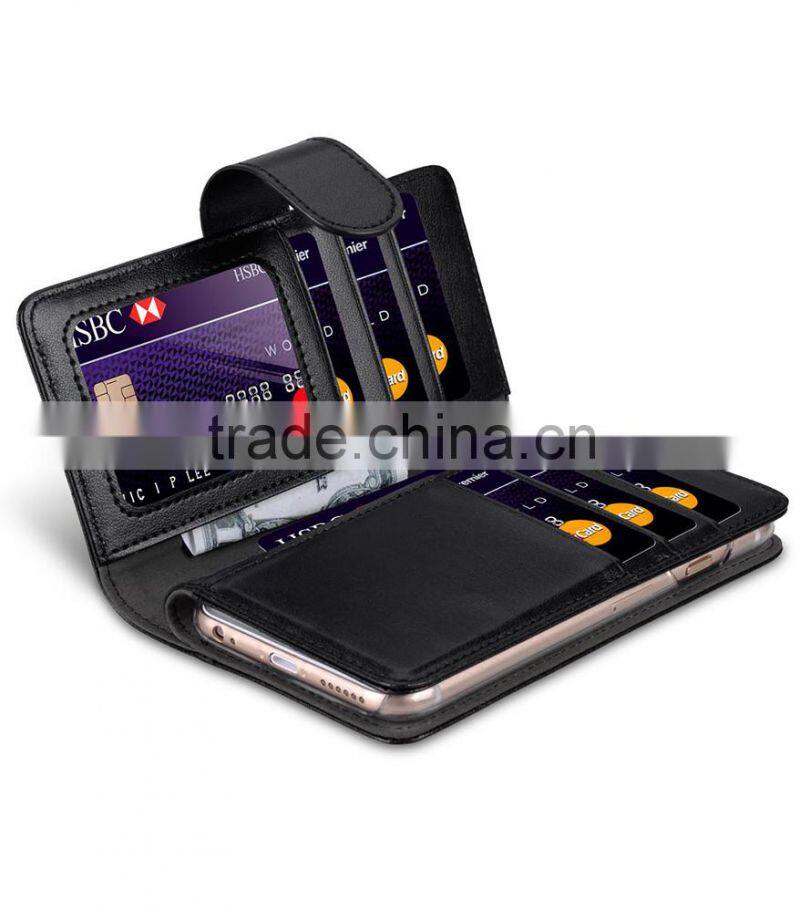 Newly Wallet double layer PU Leather Case for Apple iPhone 6/6s Plus (5.5")