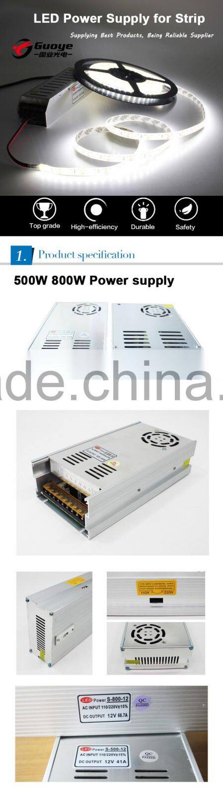 Factory direct 500w inverter transformer with Over voltage Protection 500w external power supply