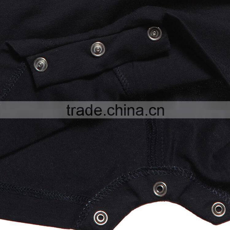 two tone stylish baby romper with cute animal printed