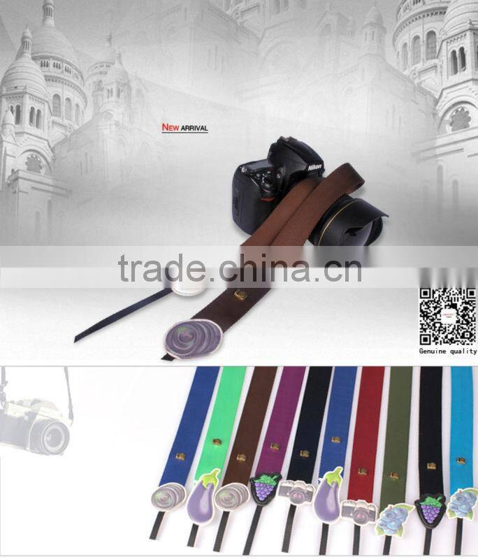 Factory supply LYNCA LM series fashion colorful camera shoulder strap with lens coffea pattern