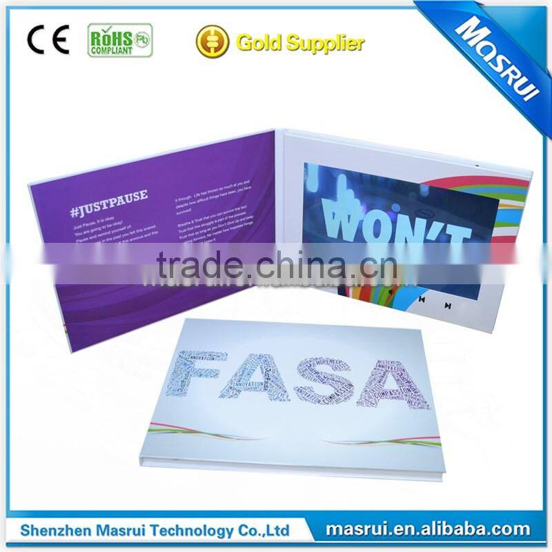 Lcd Video Brochure with Lcd Display Module