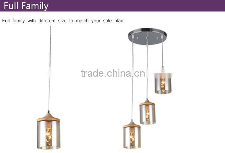 crystal glass column chandelier lamp pendants